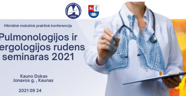 Konferencijos „Pulmonologijos ir alergologijos rudens seminaras 2021“ programa