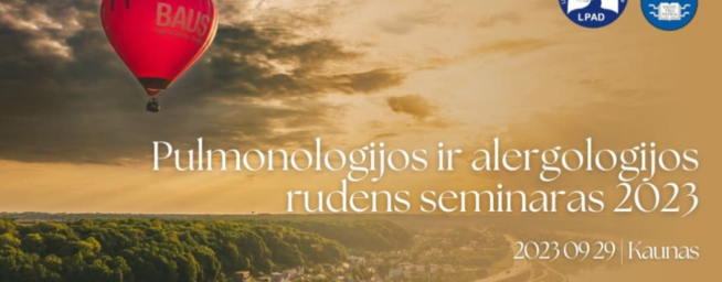 Hibridinės konferencijos „Pulmonologijos ir alergologijos rudens seminaras 2023 m.“ programa