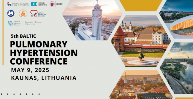 Kvietimas į konferenciją „5th Baltic Pulmonary Hypertension conference 2025“